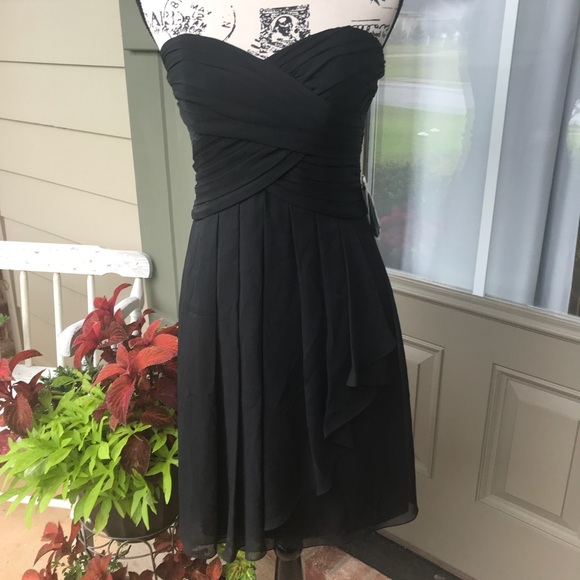David's Bridal Dresses & Skirts - Chiffon Dress w Front Cascade